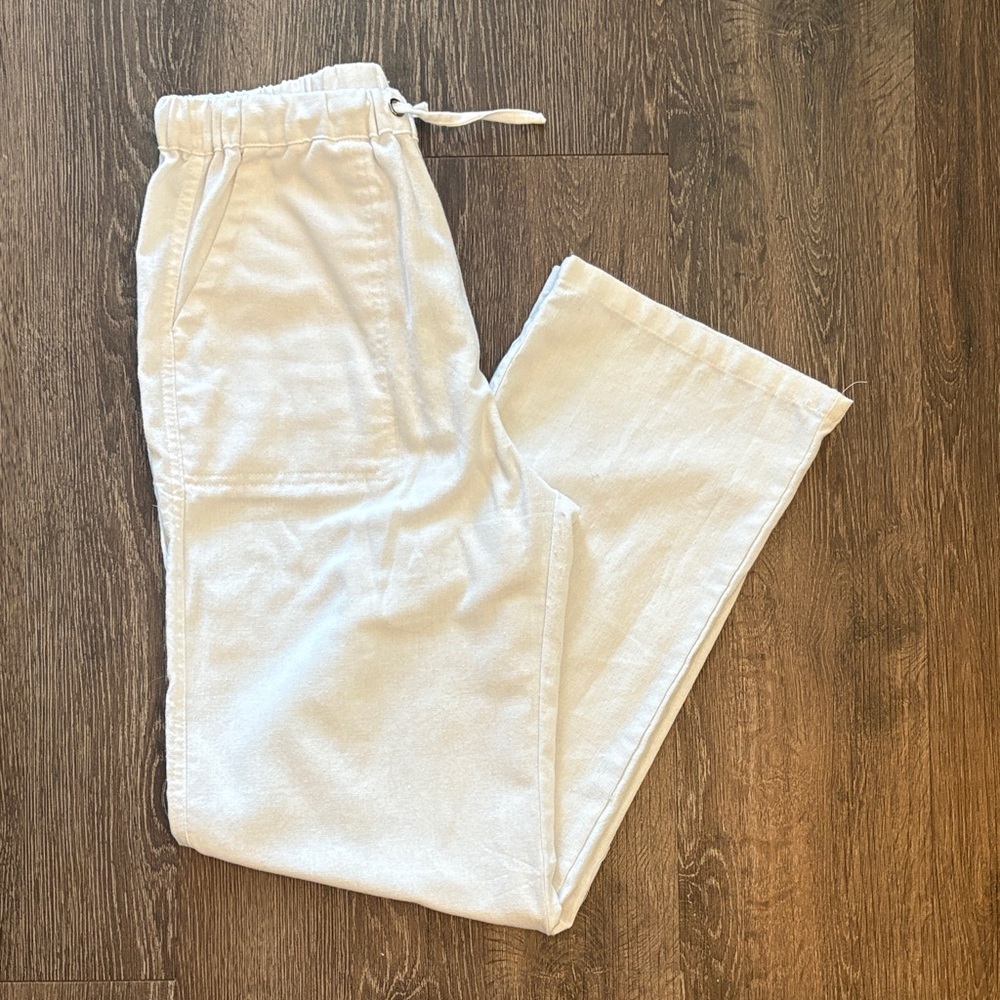 White Linen Women’s Pants